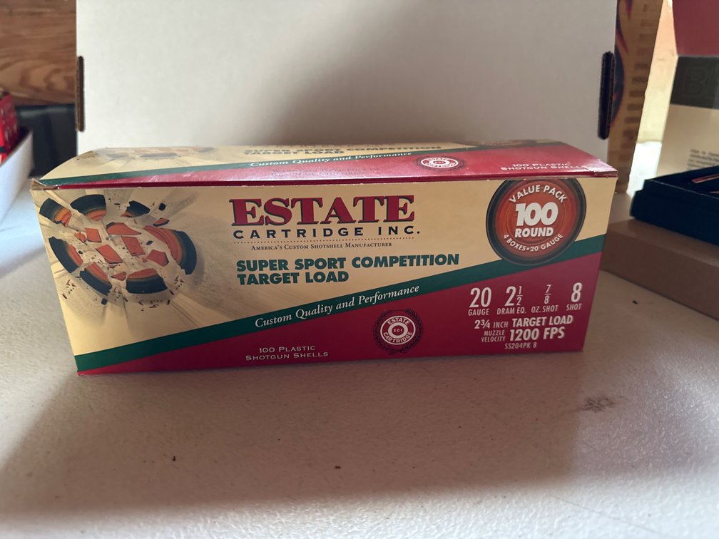 (4) Box - Estate-20 Gauge Target Loads