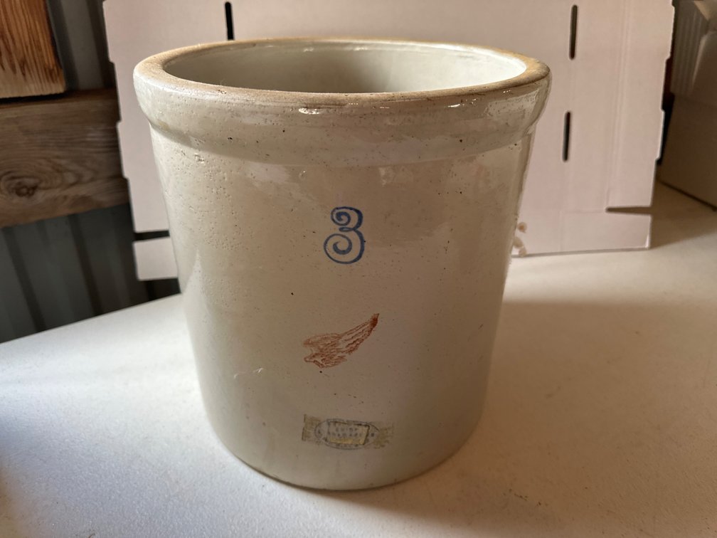3 Gallon Redwing Crock