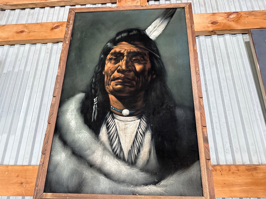 Black Velvet Native Painting-26.5” X 35.5”