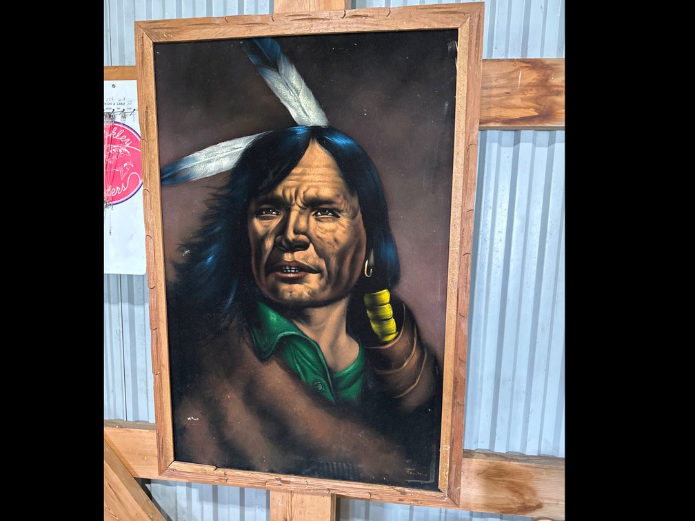 Black Velvet Framed Painting