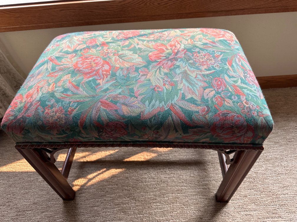 Covered Foot Stool - 18” X 24” X 16”