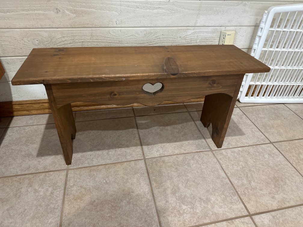 Wood Bench-17” X 35” X 11”