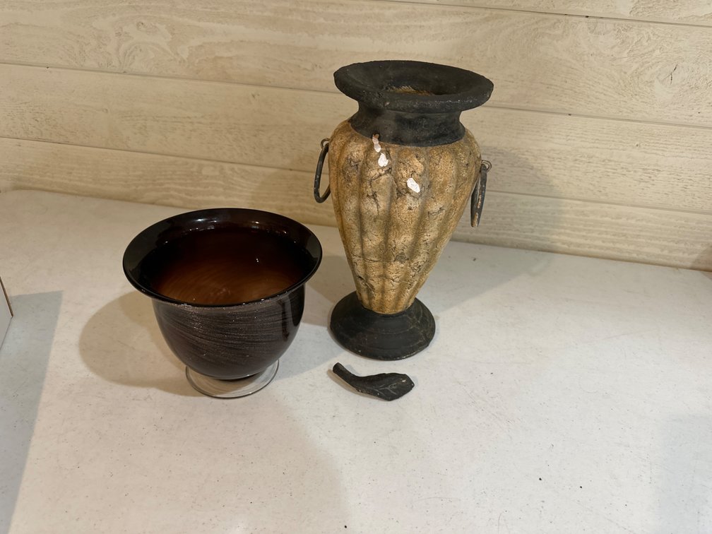 Glass and Stoneware Vases