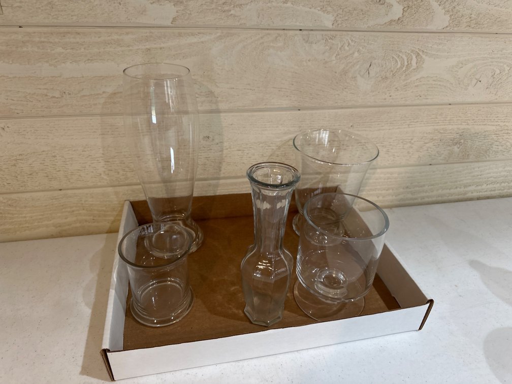 Glass Vases, Candy Dishes