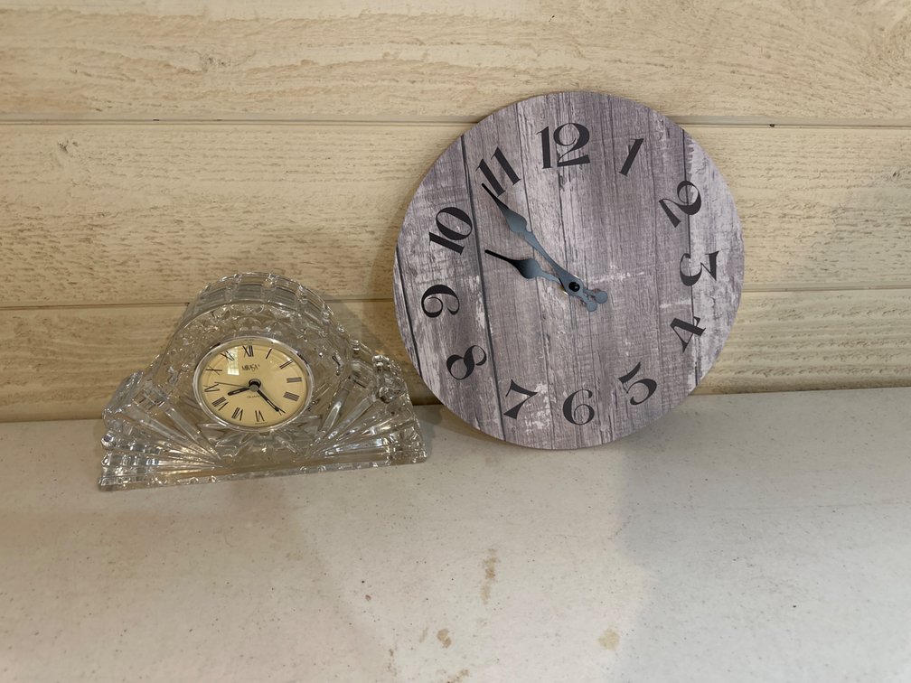 Desk and Wall Clock