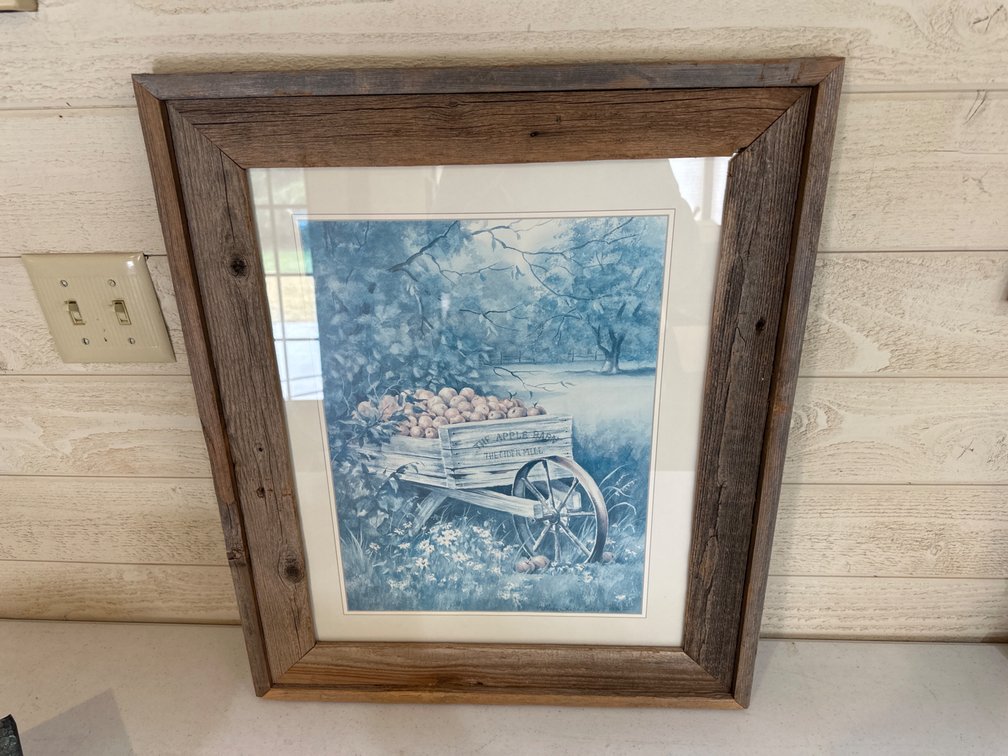 25” X 21” Barn Board Framed Picture