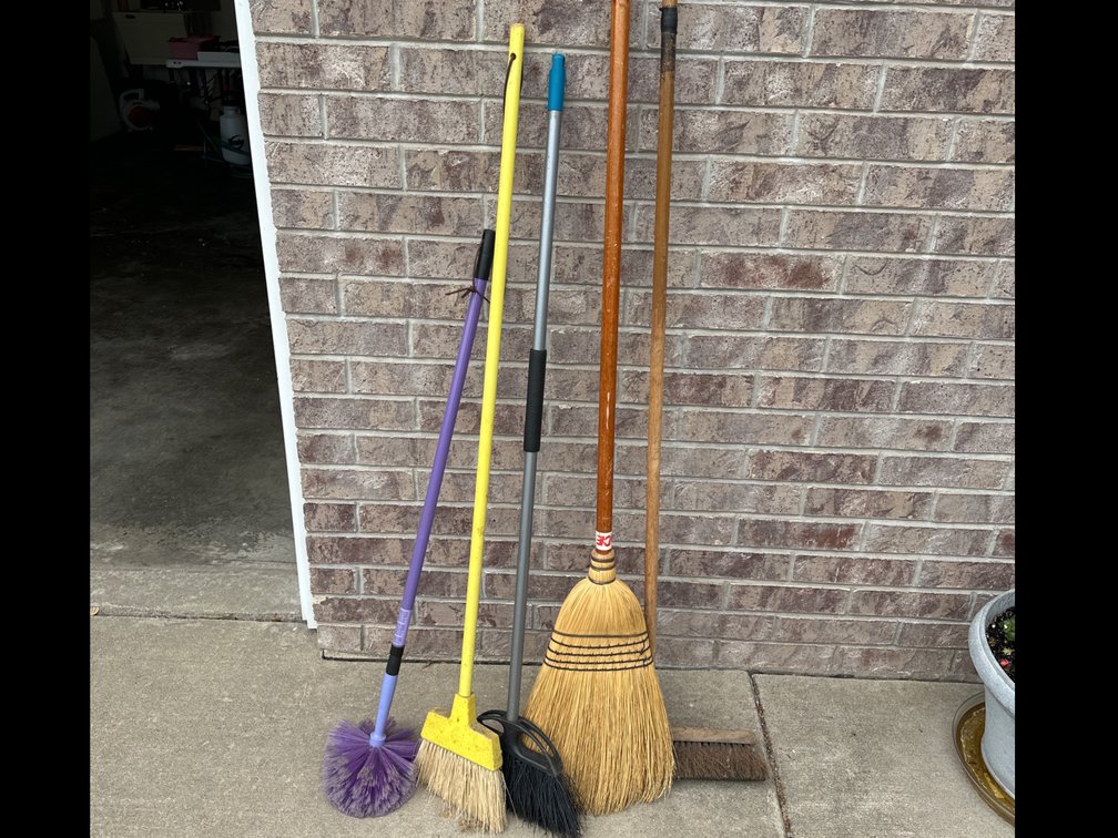 Brooms, Duster, Dust Pan
