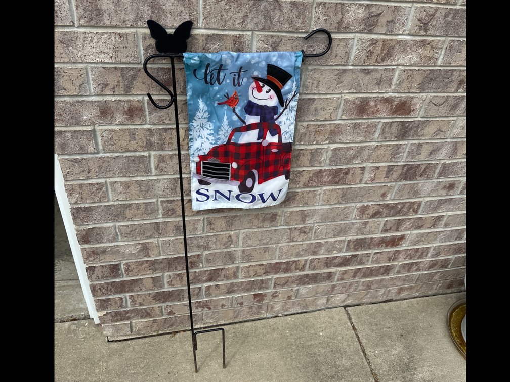 Small Flag Holder with Flags