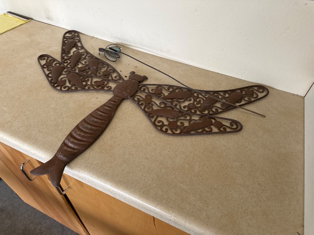 Metal Dragon Fly-approx. 28” X 21”, Garden Pick