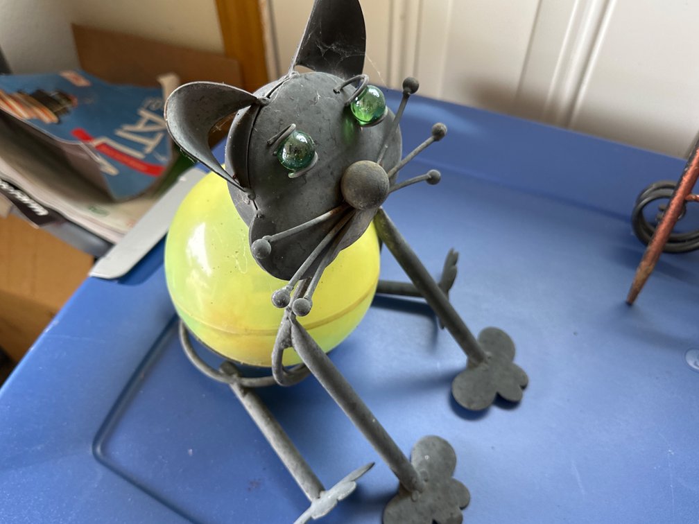 Metal Cat-Lawn Decoration-10” High