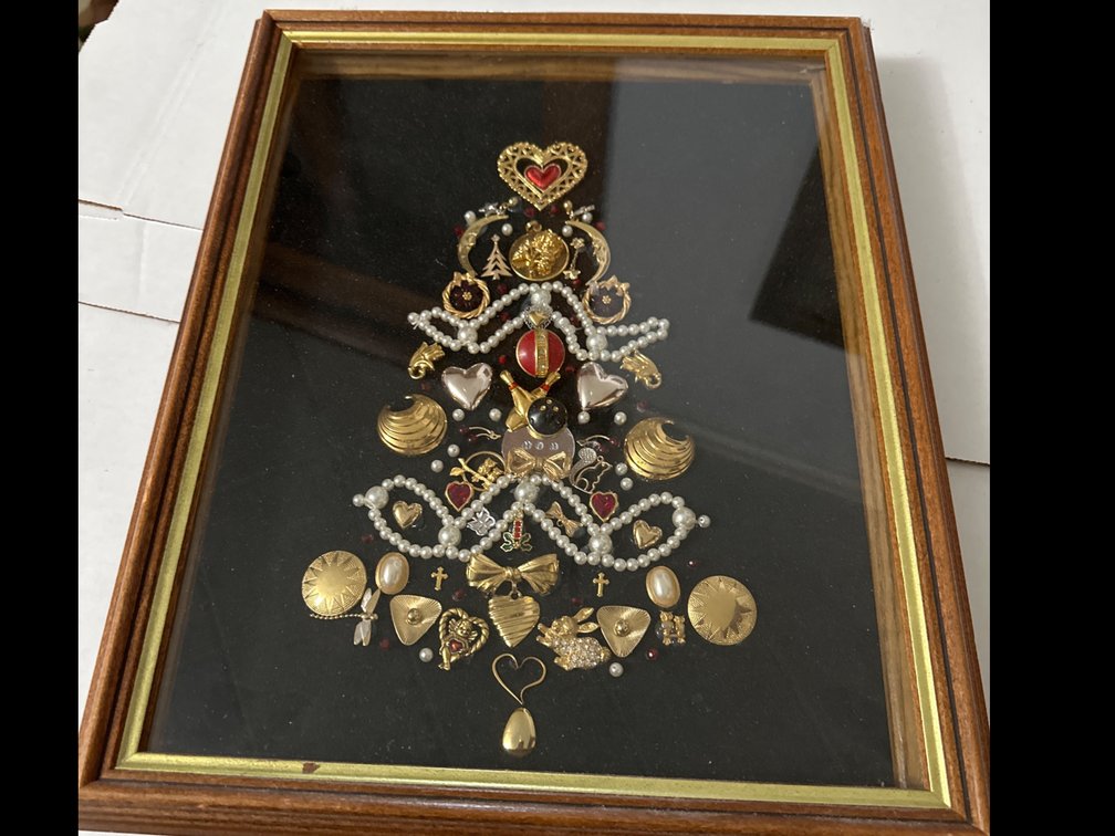 16” X 12.5” Shadow Box Jewelry Tree