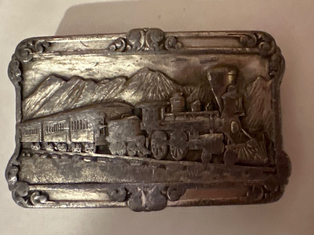 Siskiyou Buckle Co. Railroad Themed Belt Buckle