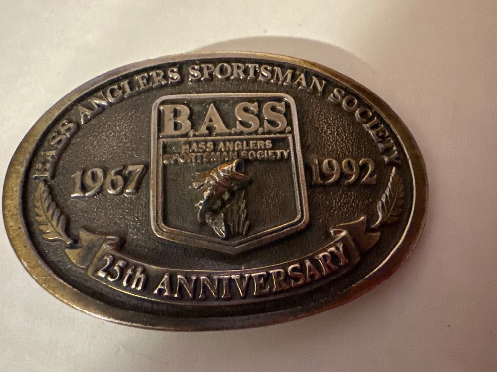 25th  Anniversary Bass Anglers Belt Buckle