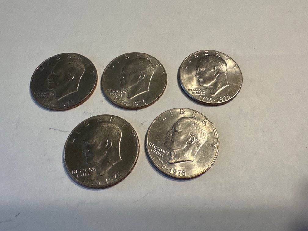 1776-1976 Liberty Bell Silver Dollars-No Mint Markings