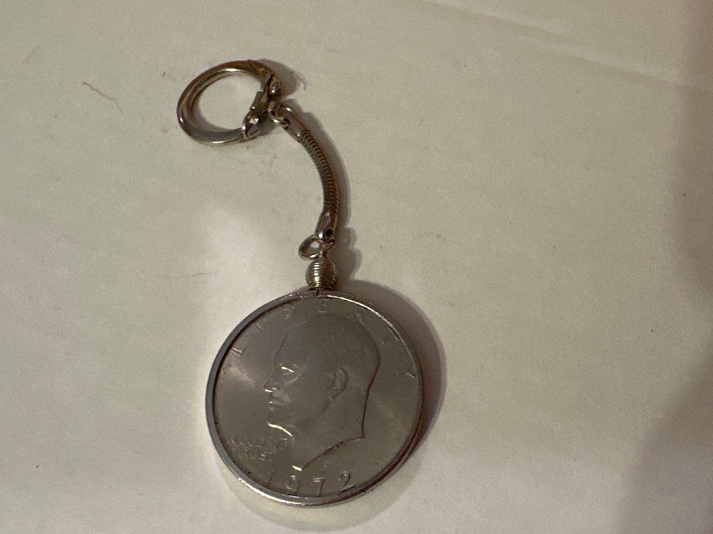 1972 Eisenhower Dollar Keychain