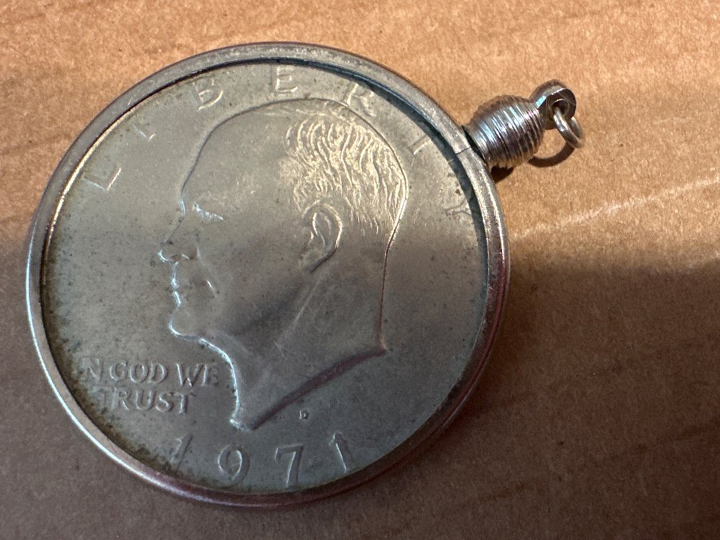 1971 Eisenhower Coin Keychain