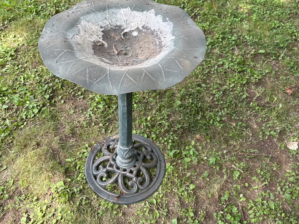 Metal Bird Bath