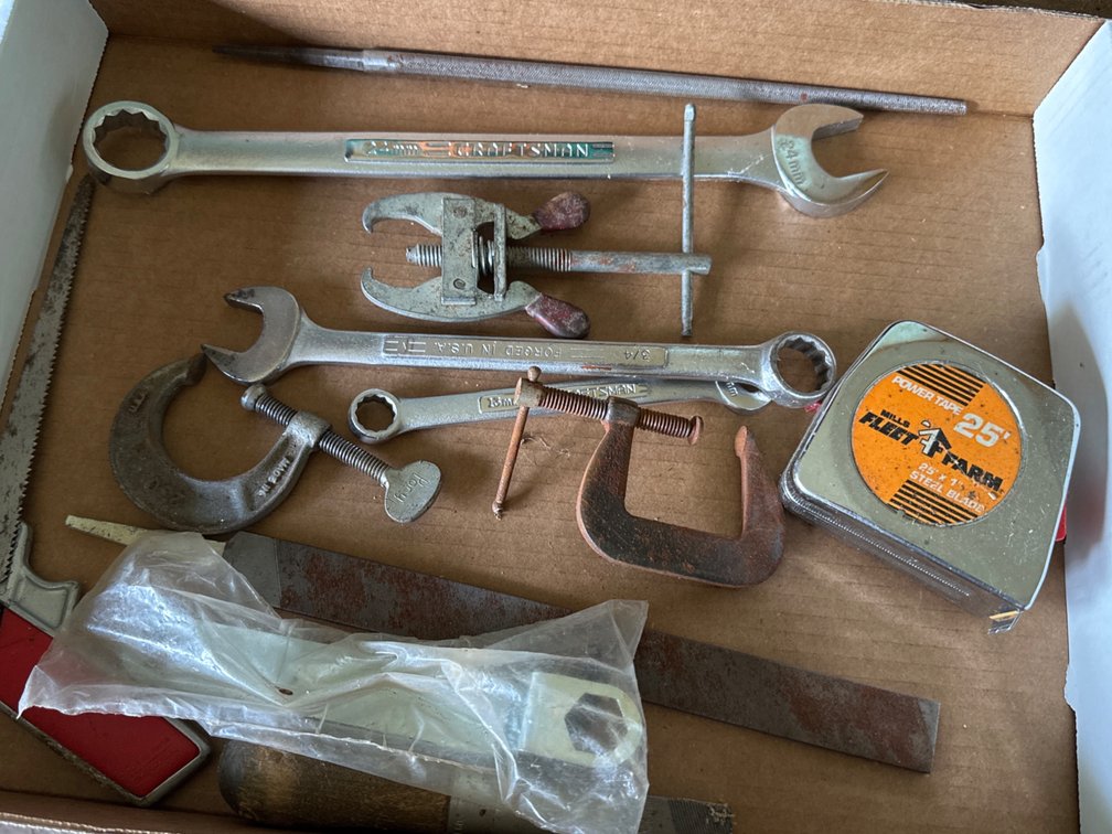 Tools-Wrenches, Tape Measure, File