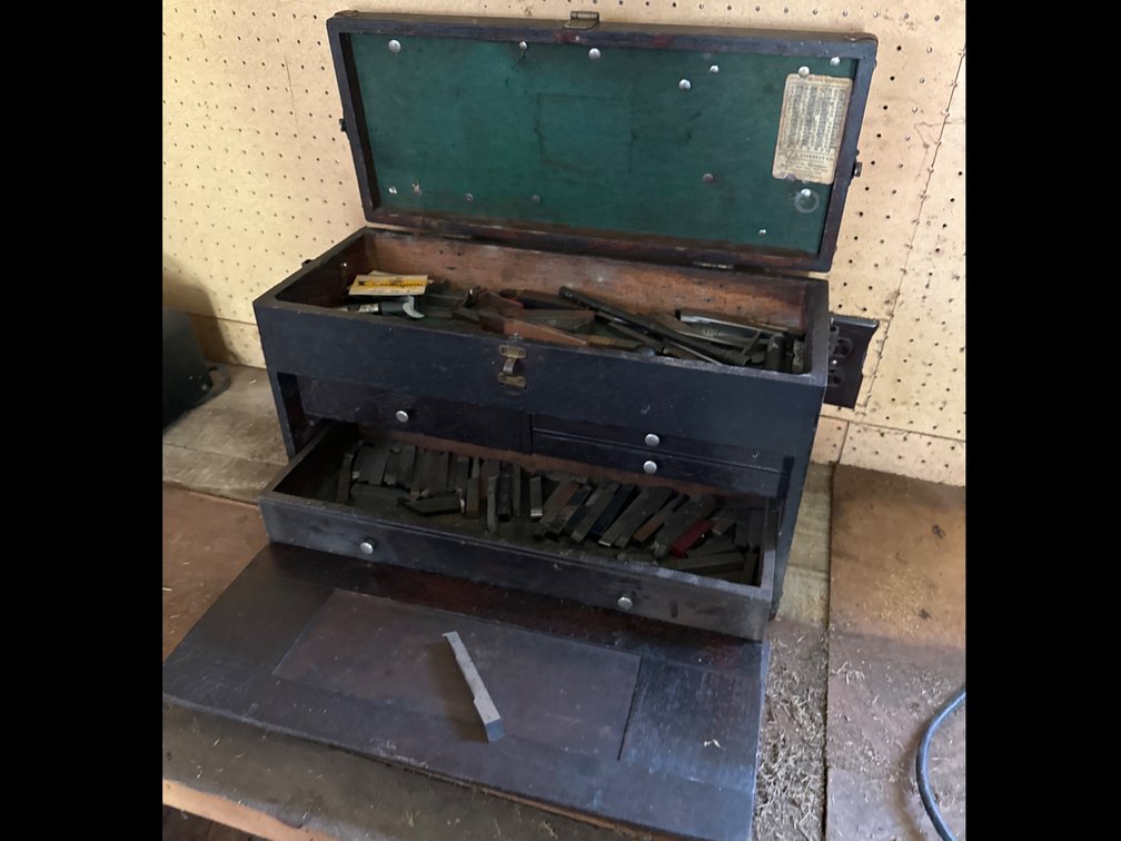 Wood Case-Broken with Metalworking Tools