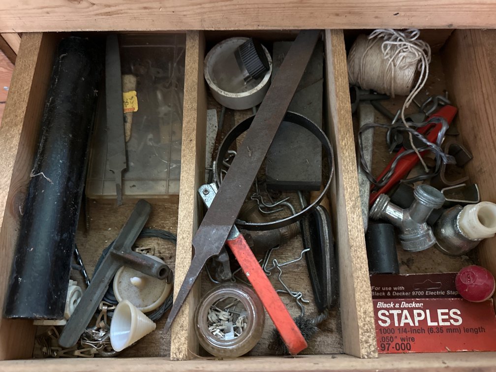 Drawer with Tools, Hardware