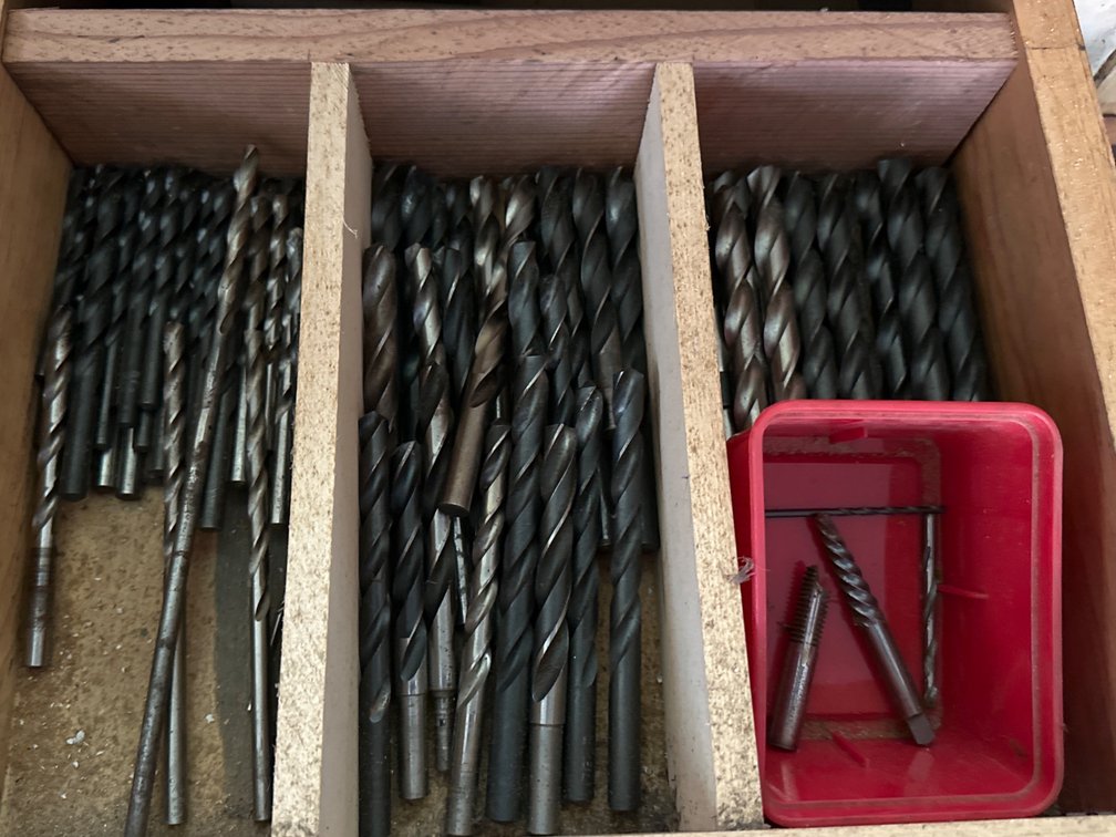 Drawer of Drill Bits