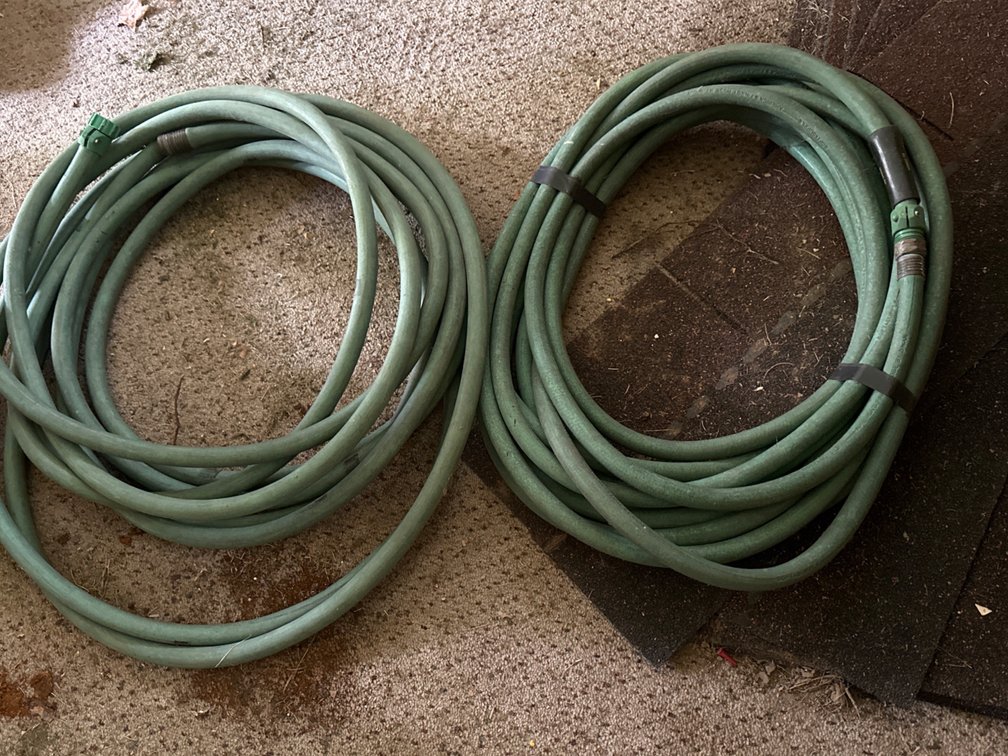 Green Garden Hoses