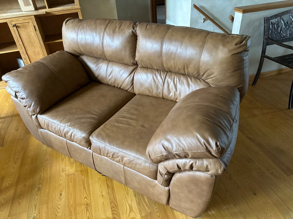 Leather Loveseat