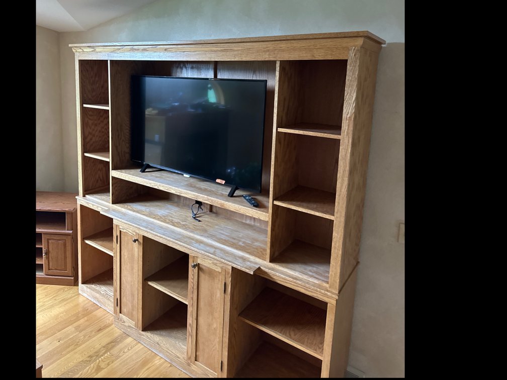 Entertainment Center-TV Not Included, 87” X 89” X 20”