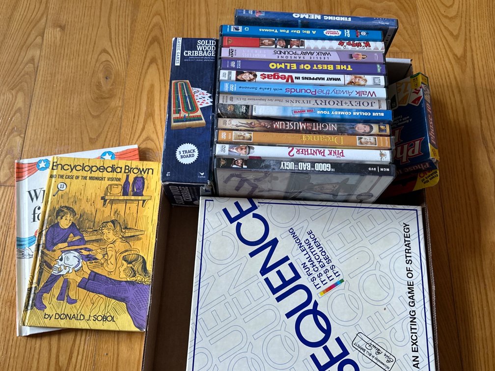 DVDs, Games, Books