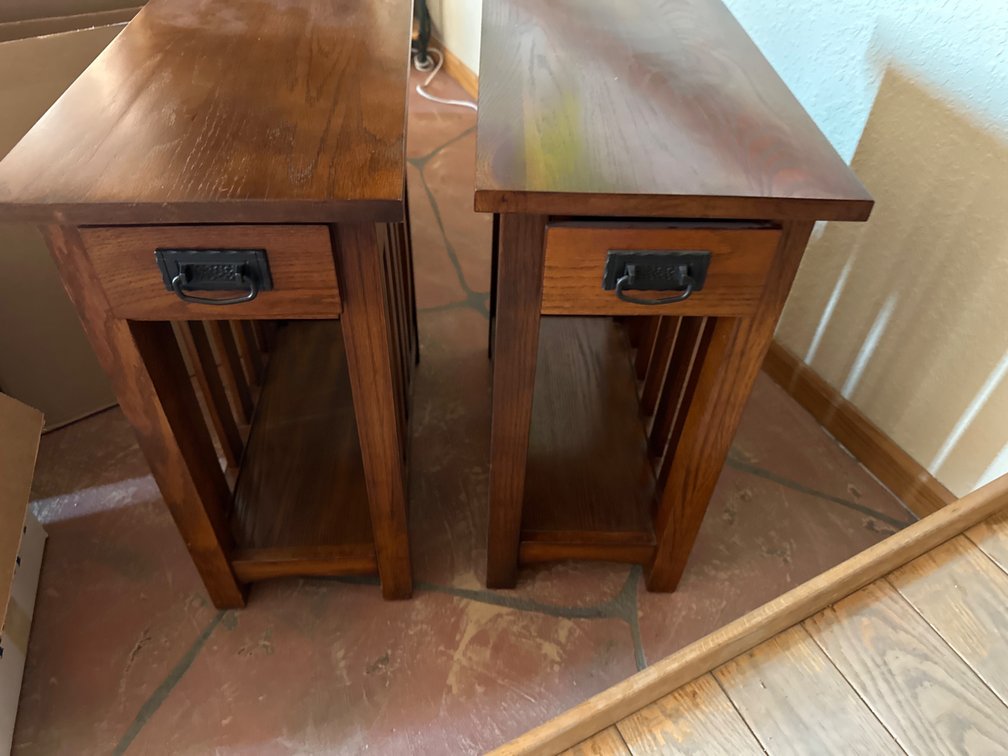 End Tables-24” X 12” X 22.5”-Size of 1