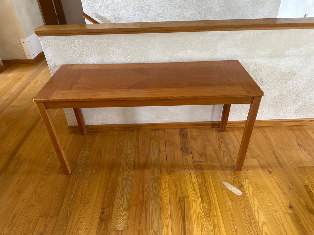 Wood Hall Table-26” X 51” X 20”