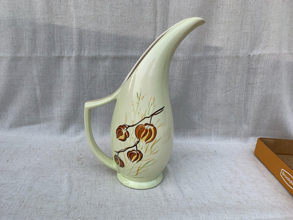 Vintage Redwing Lantern Pattern Pitcher 13” Tall
