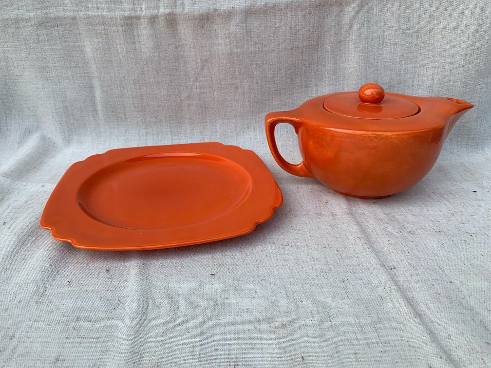 Vintage Stangl Tea Pot And A Plate