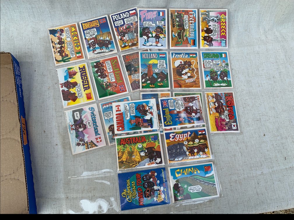 Vintage  California RaisinsTrading Cards
