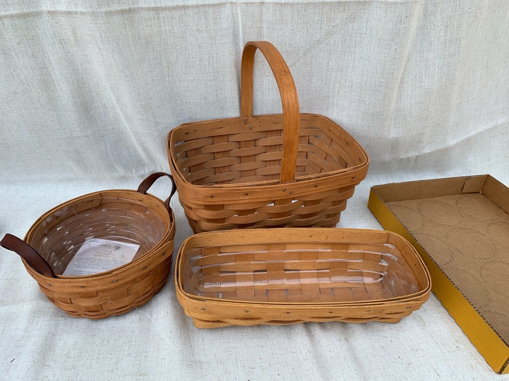 Longaberger Signed Handwoven Baskets