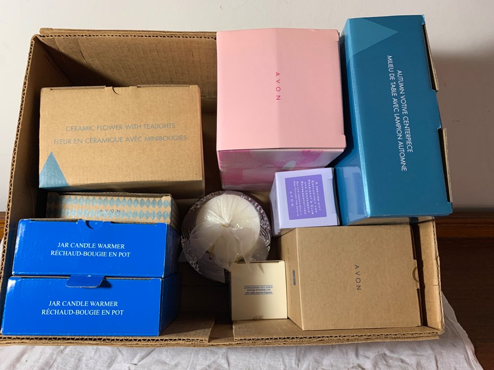 Avon Candles, Warmer, Tea-lights, and, Centerpiece