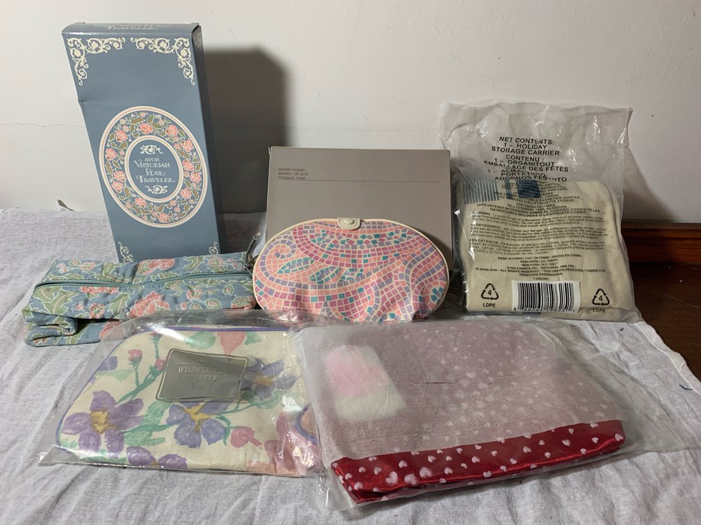 Avon Cosmetic Bags & Storage Container