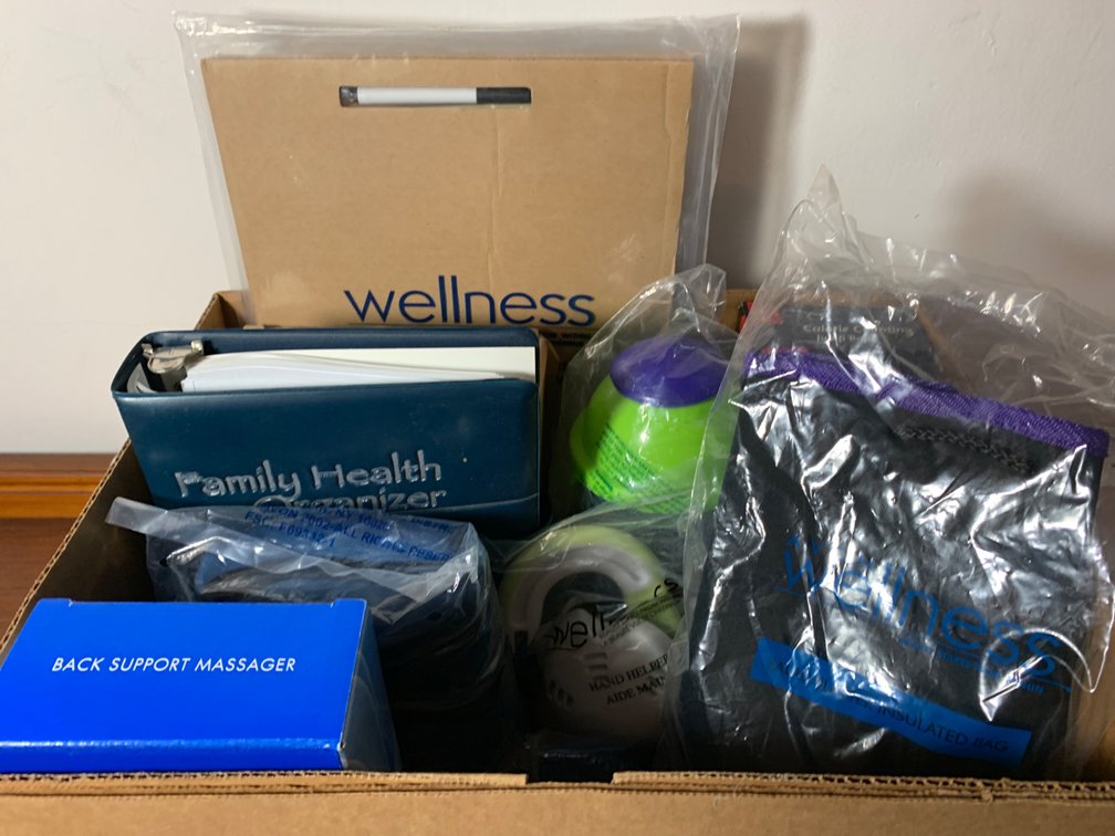 Wellness Items-Pedometer, Journal, Body Fat Monitor, Jump Rope, Leg Massage & More