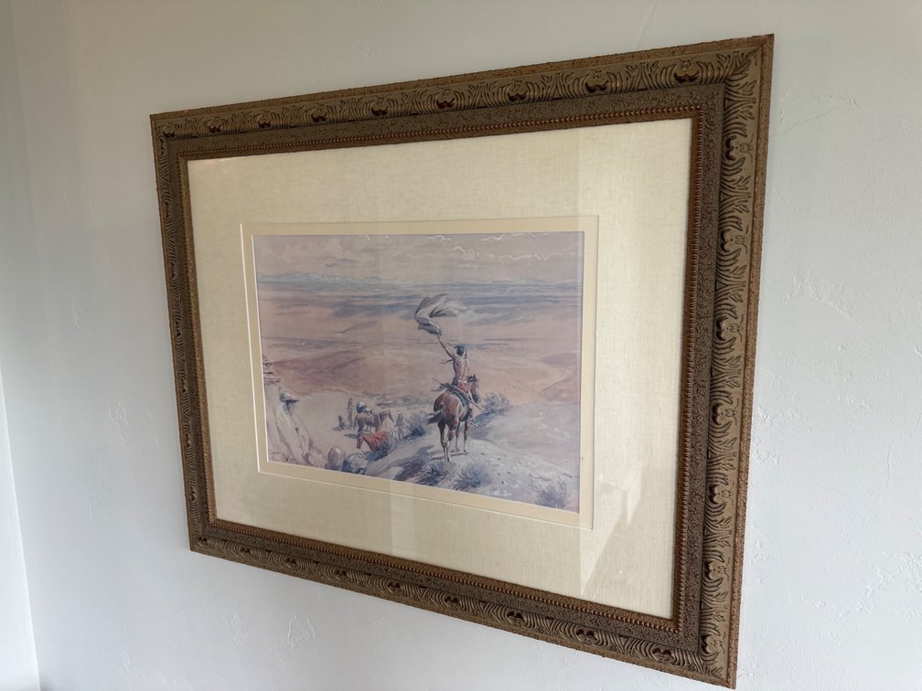 The Signal Numbered Print by Charles Russell-27” X 33”