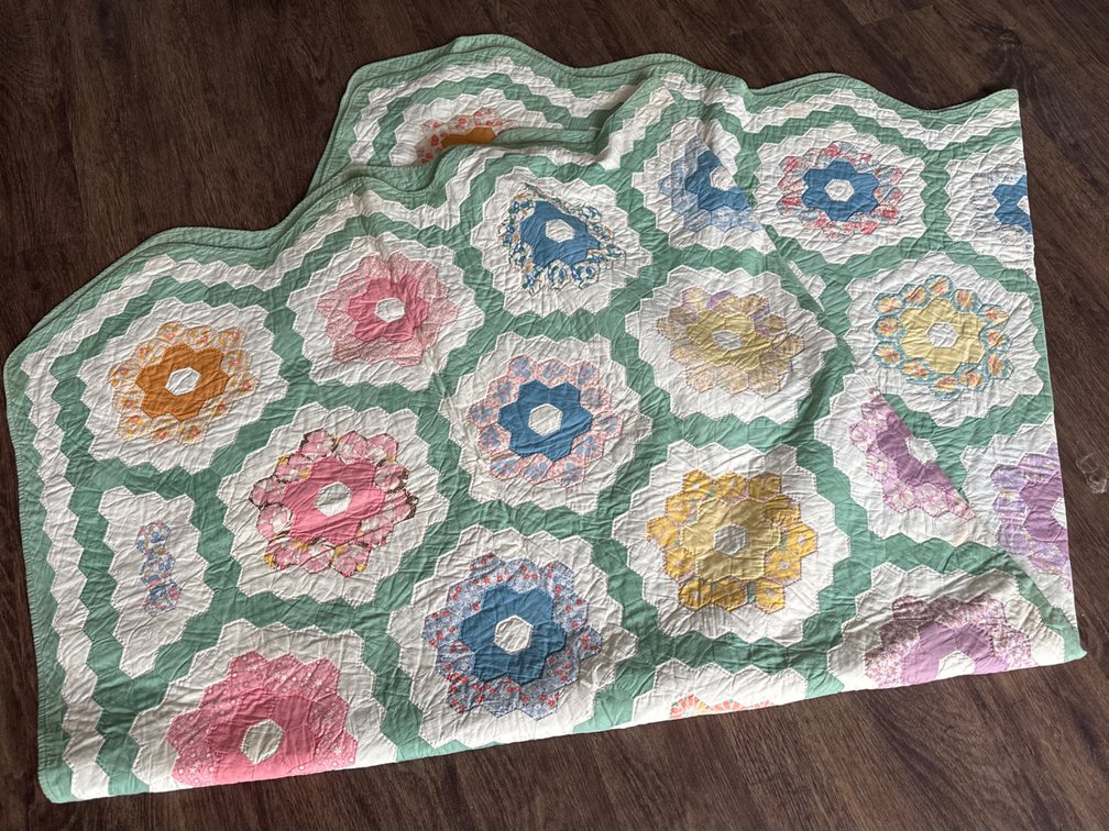 Hand Sewn Vintage Comforter-80” X 89”