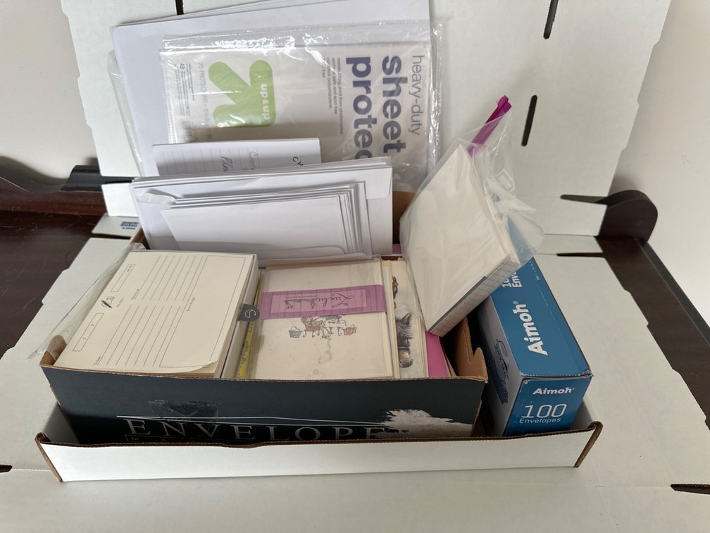 Stationery, Envelopes, Pens