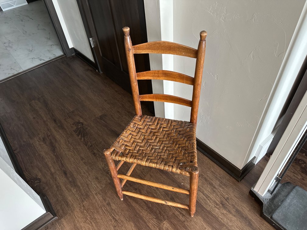 Vintage Wood / Wicker Chair