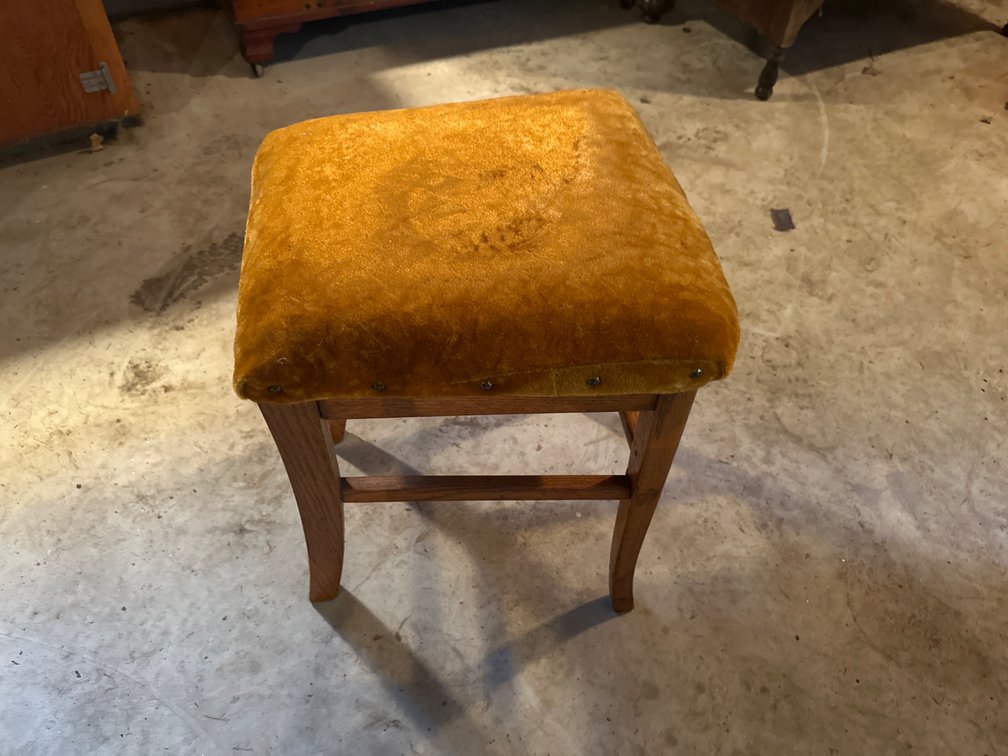 Felt Covered Stool-19” High