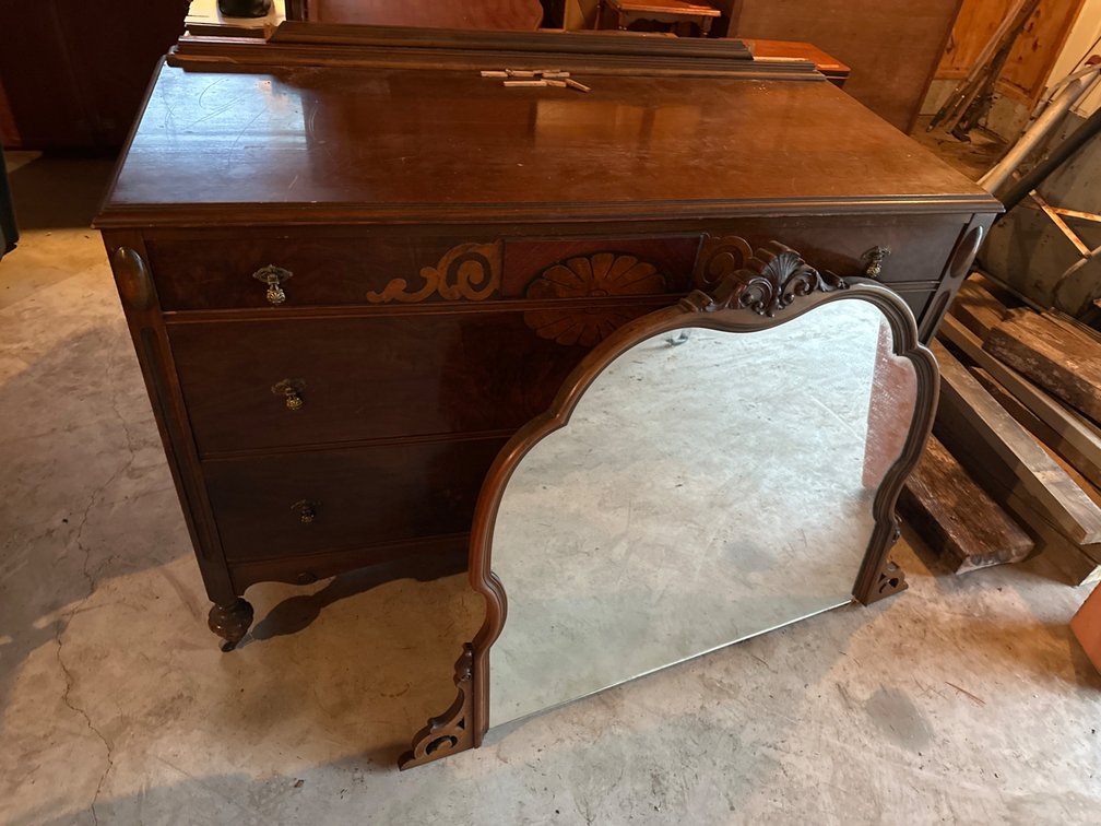 Vintage Dresser and Mirror