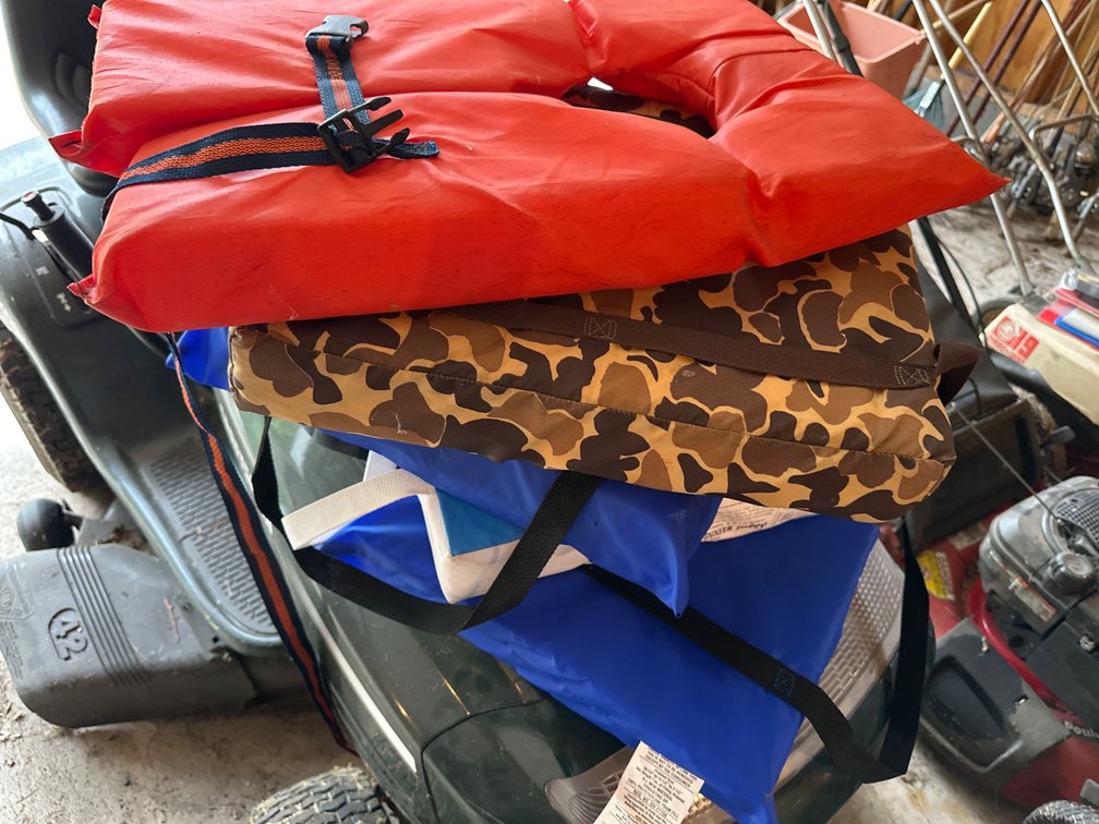4 Boat Flotation Cushions, Life Jacket