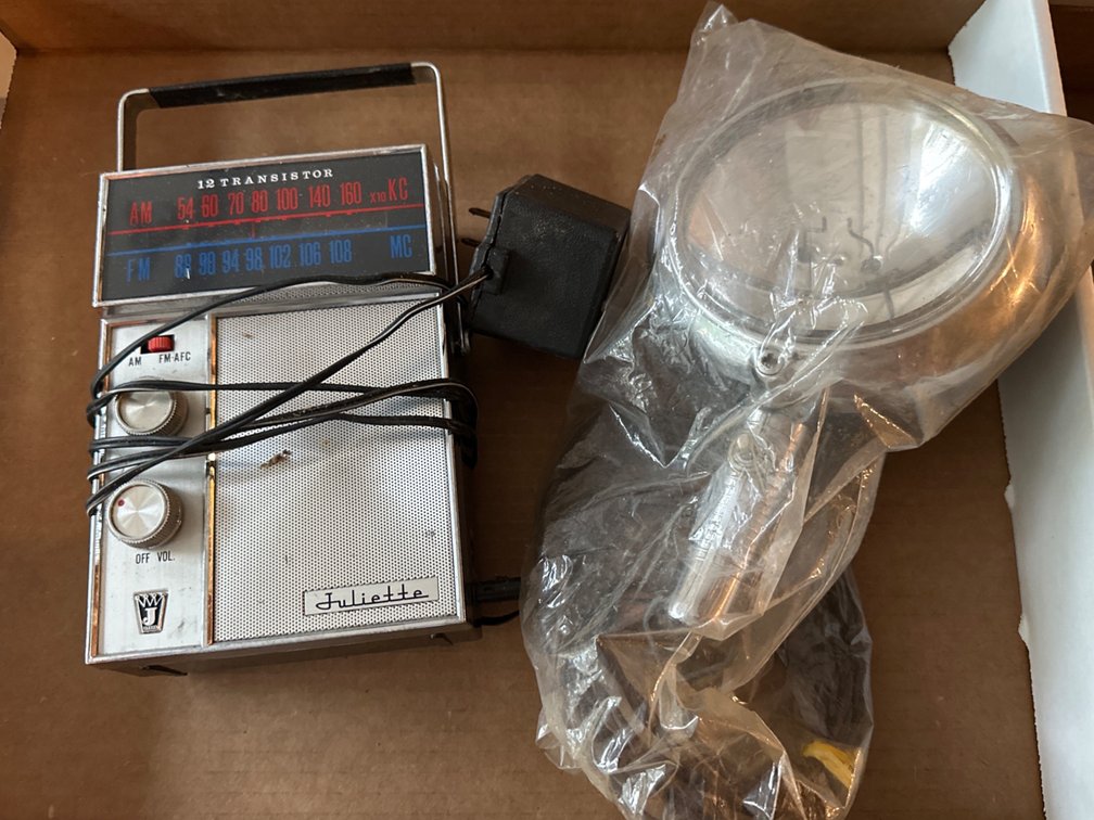 Vintage Radio and Spotlight