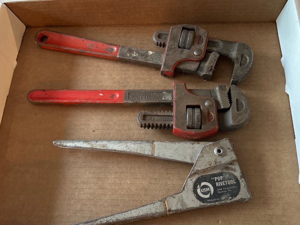 Rivet Tool, Pipe Wrenches