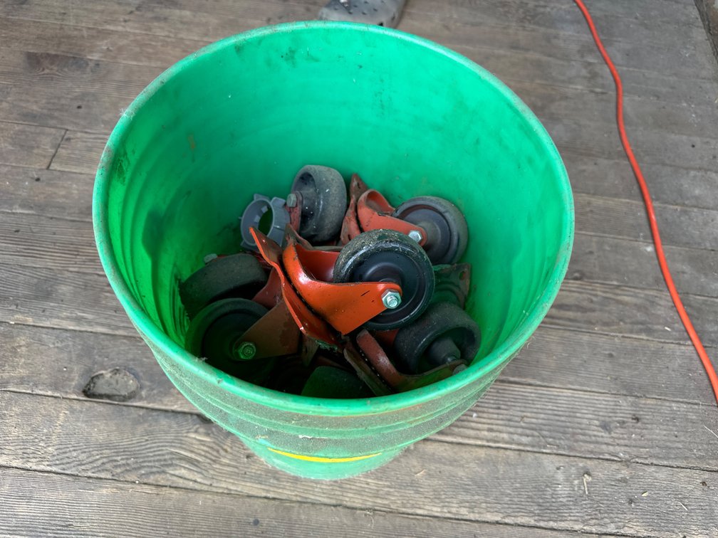 Pail With Numerous Casters