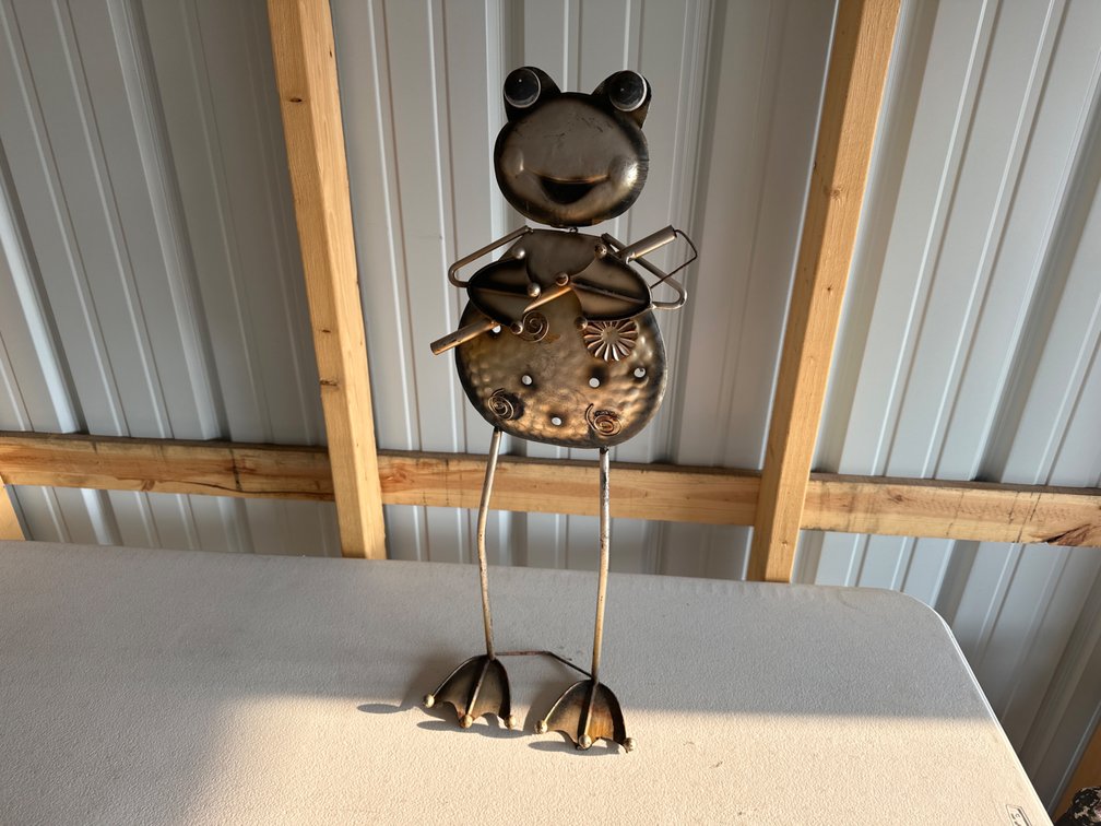 Metal Frog Decoration-28” Tall