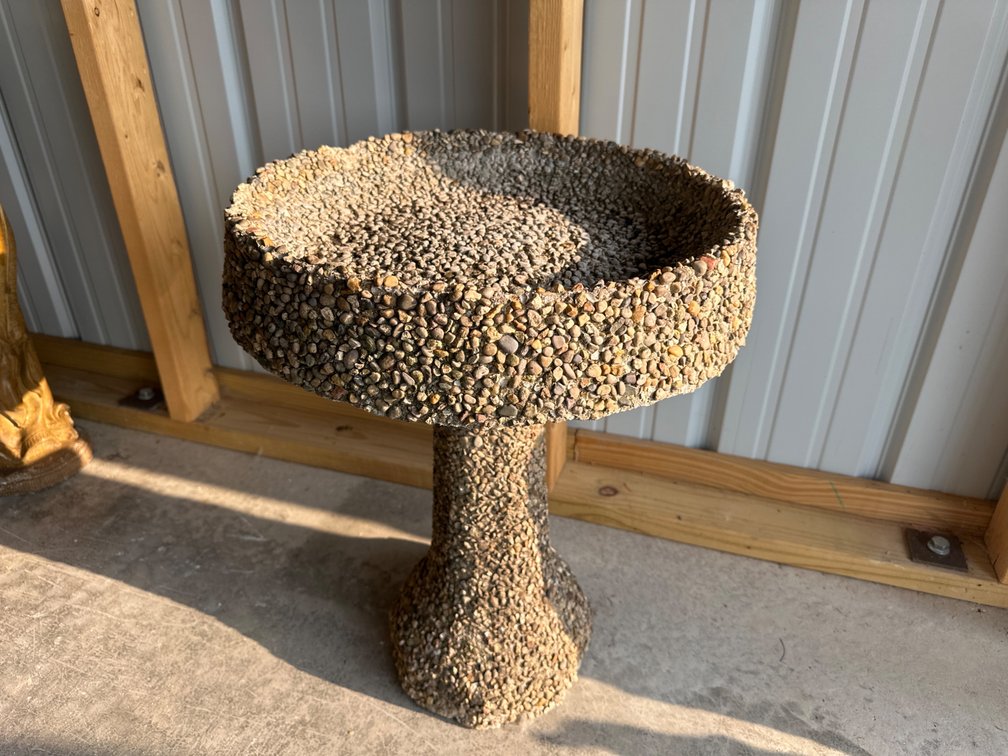 Stone Bird Bath-22” Tall